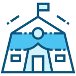 Base Military Army Tent Camping SVG Icon